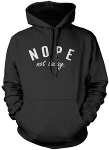 Nope Not Today - Grumpy Moody Tumblr lustiger alter Unisex-Hoodie - Bild 1 von 7