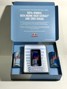 Red Bull Zero Promo Box W/ LED Light Box Holds 1 Can Includes 3 Red Bull Drinks - Picture 1 of 20