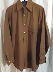 Camicia vintage Pendleton uomo marrone medio 100% pura lana vergine USA ottime condizioni - Foto 1 di 5