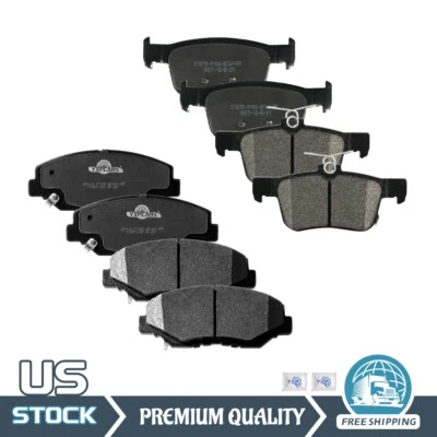 Pastillas de freno de disco cerámicas delanteras y traseras Honda Civic 2016 2017 2018 2019-2021 Foto 1 de 4