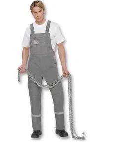 Latzhose Gr.42-74 (Damen 36-68) grau Arbeitshose Hose Damenlatzhose Berufshose - Picture 1 of 1