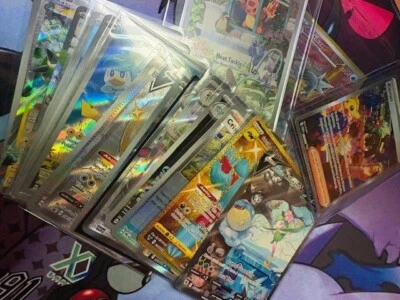 Lote de 10 cartas Pokemon - ¡con ultra raro o mejor GARANTIZADO! ¡SUERTE! Foto 1 de 4