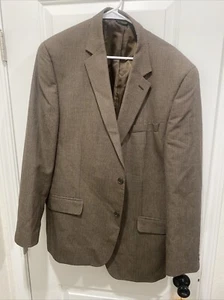 Andrew Fezza Sport Coat Blazer Mens 46L 2 Button Brown CA01129 RN90736 Signature - Picture 1 of 5