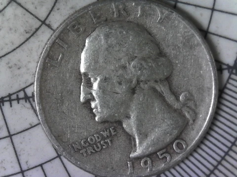 1950 - S Washington Silver quarter. No cost shipping and tracking Cover