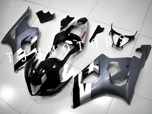 Kit de carenado de carrocería de molde de inyección ABS gris plata para GSXR1000 03-04 - Imagen 1 de 8