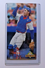 1994 Fleer Extra Bases Baseball Card #318 TODD HUNDLEY Mets  AUTOGRAPHED