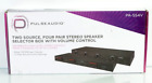 Pulse/ Vanco PA-SS4V 2 Source 4 Pair Stereo Speaker Selector Volume Control m813