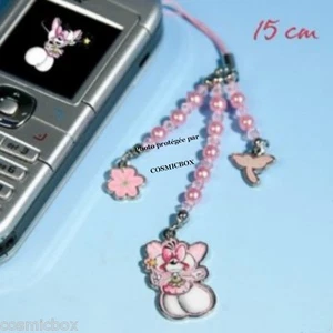 DIDDL Portable Pendant DIDDLINA Jewelry Pink Beads Handyanhanger Mobile Phone - Picture 1 of 1