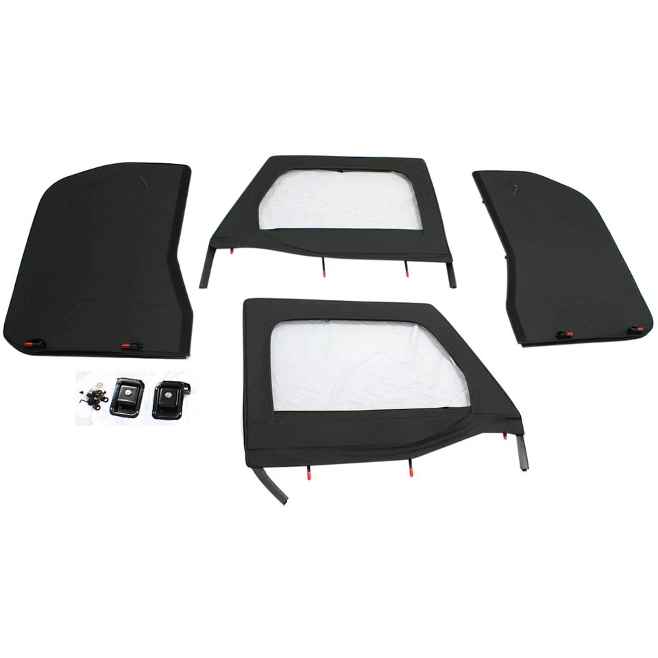 51798-35 Bestop Set of 2 Half Doors Front for Jeep Wrangler 2007-2017 Pair Foto 1 de 2