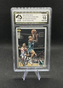 1994 Upper Deck Collector's Choice Muggsy Bogues #101 Silver Signature CGA 10 - Picture 1 of 1