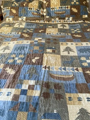 Cabin Quilt & Shams By Winston 88 X 102 - Image 1 of 4