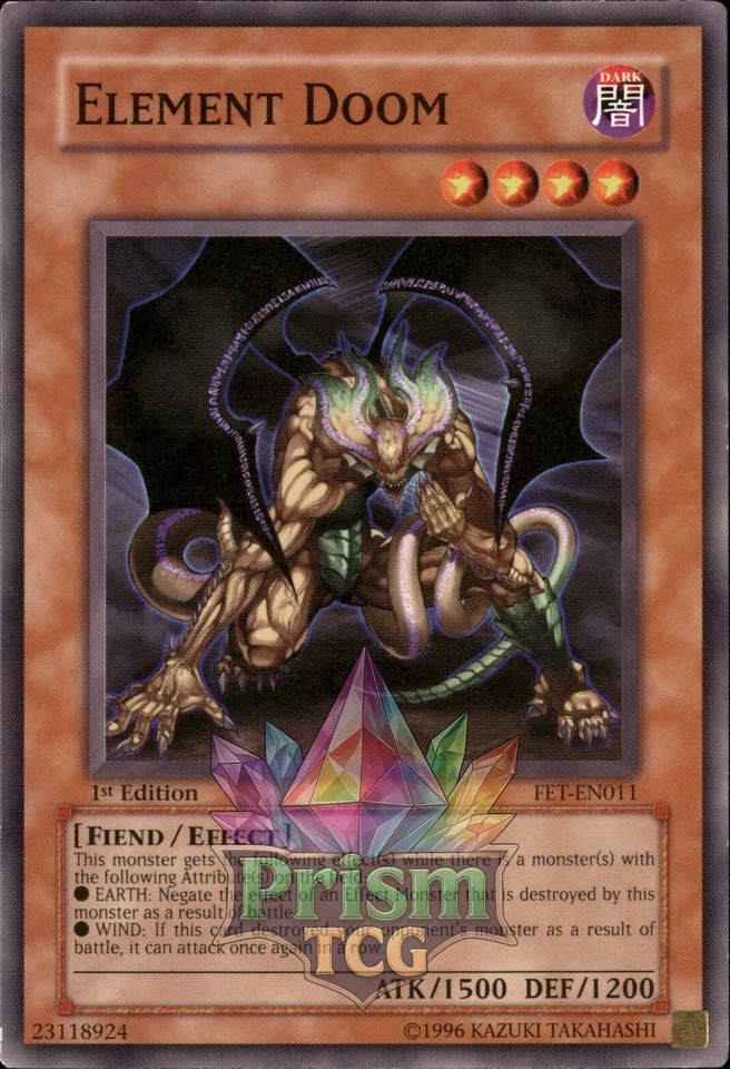 1st Ed Element Doom FET-EN011 Yugioh - Image 1 of 1