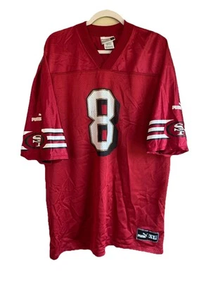 Camiseta vintage Puma San Francisco 49ers Steve Young talla XL roja para hombre  Foto 1 de 4