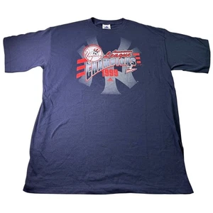 Vintage 1999 NY Yankees American League Champions blau Adidas T-Shirt Large - Bild 1 von 6