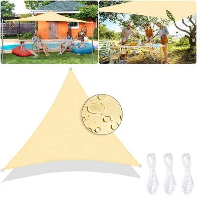 DONGQI Tenda da Sole per Esterno,Tenda a Vela Impermeabile Triangolare 3 x 3 x 3 m Vela