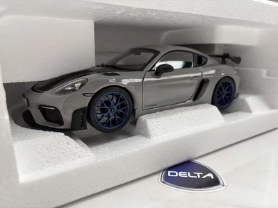 1/18 Norev Porsche 718 GT4 RS с пакетом Weissach меловой серый - Изображение 1 из 3