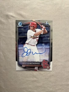 2025 Bowman - Chrome Prospect Autographs JJ Wetherholt #CPA-JW (AU, RC) - Foto 1 di 2