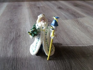 COLLECTIBLE ASHLEY DRAKE SHINING STARS SANTA FEATHERED FRIENDS ORNAMENT - Picture 1 of 2