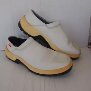 Rossi white leather men's slip-on clog US13 Made in Australia - Picture 1 of 11