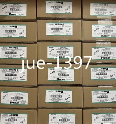 Panduit Giga TX Cat6 jack blue CJ688TGBU BOX OF 50. Free shipping！ - Image 1 of 4