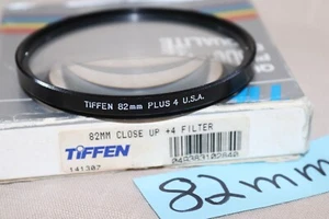 RARE New Vtg TIFFEN 82mm CLOSE UP +4 FILTER, USA 82mm Plus 4 Close-Up Filter - Picture 1 of 8