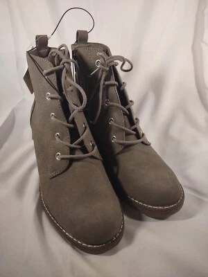 Botines para mujer ANA Bramber talla 7 nuevos con etiquetas de espuma viscoelástica en cremallera lateral topo Foto 1 de 4