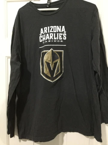 GOLDEN KNIGHTS/Arizona Charlies t-shirt / 2XL / Long Sleeve / Gray / DIST-RICT Cover