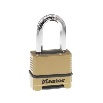 	Master Lock Heavy Duty Outdoor Combination Lock 1-1/2 in. Shackle Brass Finish	 - Image 1 of 4