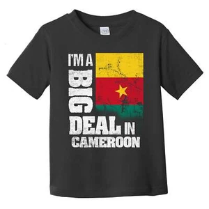 I'm A Big Deal In Cameroon Funny Cameroonian Flag Infant Toddler T-Shirt - Picture 1 of 2