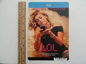 LOL - MILEY CYRUS, DEMI MOORE - TARJETA DE RESPALDO DE VIDEO DE GRAN ÉXITO 5"X8" SIN PELÍCULA - Imagen 1 de 3