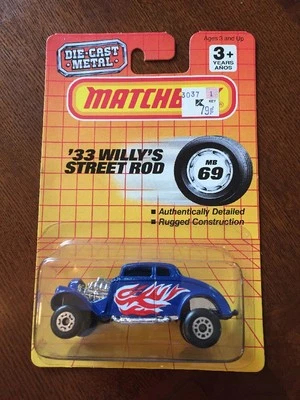 Matchbox '33 Willy's Street Rod 1990 Die Cast Metal, MB-69, MISP (B77) - Image 1 of 4