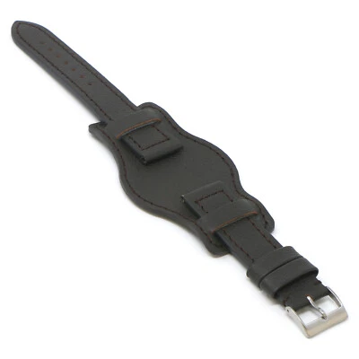 DASSARI Military Leather Bund Watch Band Cuff Strap 18mm 20mm 22mm 24mm - Image 1 of 3