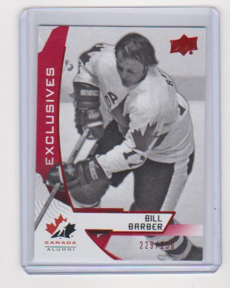 2019 2019-20 UD CANADA JUNIORS BILL BARBER ALUMNI RED EXCLUSIVES 229/250 90 - Image 1 of 1