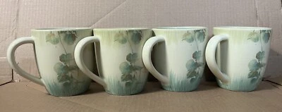 4 Pfaltzgraff GARDEN OF EDEN Art Mugs Nature Botanical Retired Pattern Stoneware - Image 1 of 4