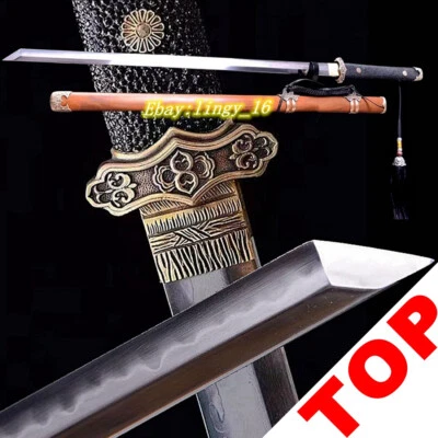 Clay Tempered T10Steel Chinese Saber Very Sharp Tang Dao 唐刀 Rayskin Sword Handle - Image 1 of 4