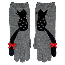Alice Hanna Flossy Gloves. Soft Jacquard Knit. Free Delivery.