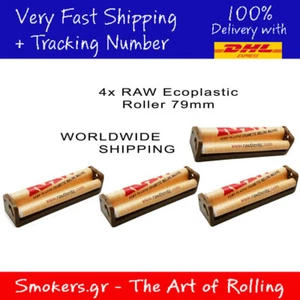 4x Máquina de papel de liar de cáñamo crudo plástico ecológico 79 mm tamaño 1,25 - Imagen 1 de 7