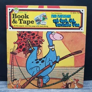 Libro y cinta The Flintstone and Good, Old, Unreliable Dino Peter Pan 1976 - Imagen 1 de 5
