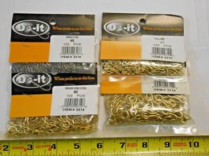 Do-It Brass Wire Sinker Eyes 100 ct - Picture 1 of 4