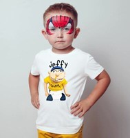 Dabbing Jeffy Puppet Kids T-shirt Youtuber Boy Girl Children Top Cartoon Tshirt