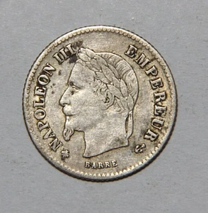 1867 France 50 Centimes 50c Nice AU Condition -3835- - Picture 1 of 2