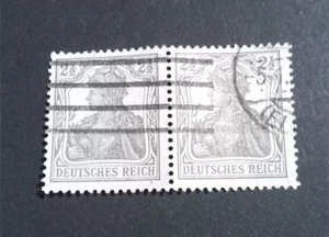 Deutsches Reich - 1916 GERMANIA Mi-Nr. 98 - waagerechtes Paar - gestempelt - Bild 1 von 1