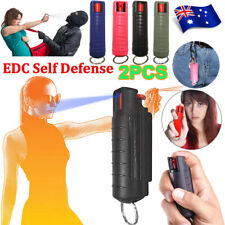 2x 20ml Pepper Spray Tank for Women Girls EDC Self Defense Tool Plastic Reusable
