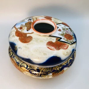 Antiker handbemalter japanischer Porzellan Haarempfänger - Bild 1 von 6