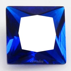 Zafiro azul Ceilán natural 5,00 mm corte princesa piedra preciosa suelta certificada EL05 - Imagen 1 de 6
