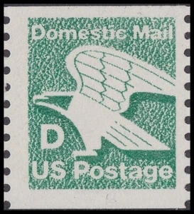 US 2112 Green Eagle D Rate 22c coil single MNH 1985 - Picture 1 of 1