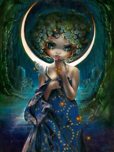 ART PRINT The Moon Jasmine Becket-Griffith Fantasy Gothic Goddess Girl Poster