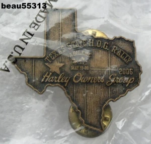2006 HARLEY DAVIDSON BESITZERS GROUP JÄHRLICHES SCHWEIN TEXAS STAAT RALLYE WESTE PIN - Bild 1 von 1