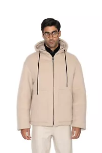 $2800 KITON KNT Ivory Puffer Goose Down Jacket Wool / Cashmere 38 US / 48 EU - Picture 1 of 9
