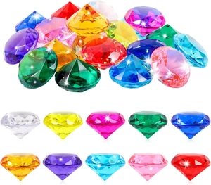 26Pcs Diamond Gems Kids Princess Mermaid Pirate Party Favors Treasure Toys, 1.57 - Picture 1 of 8